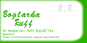 boglarka ruff business card